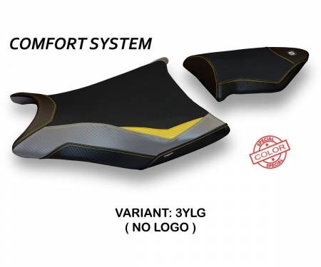 BS11RRES-3YLG-6 Seat saddle cover Essen Special Color Comfort System Yellow - Gray (YLG) T.I. for BMW S 1000 RR 2009 > 2011