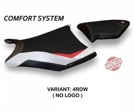 BS11RRES-4RDW-6 Seat saddle cover Essen Special Color Comfort System Red - White (RDW) T.I. for BMW S 1000 RR 2009 > 2011