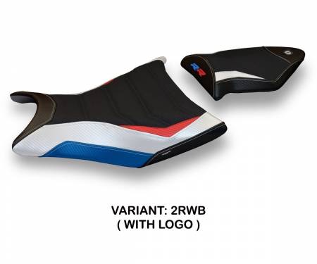BS11RRGS-2RWB-5 Housse de selle Giuba Special Color Ultragrip Rouge - Blanche - Bleu (RWB) T.I. pour BMW S 1000 RR 2009 > 2011
