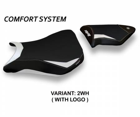 BS14RRD2-2WH-5 Housse de selle Dacca 2 Comfort System Blanche (WH) T.I. pour BMW S 1000 RR 2012 > 2014