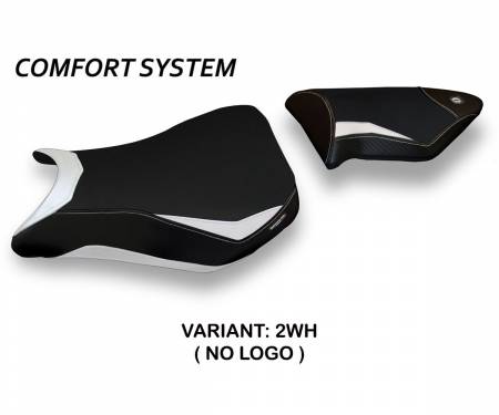 BS14RRD2-2WH-6 Housse de selle Dacca 2 Comfort System Blanche (WH) T.I. pour BMW S 1000 RR 2012 > 2014