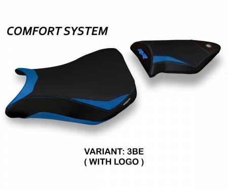 BS14RRD2-3BE-5 Housse de selle Dacca 2 Comfort System Bleu (BE) T.I. pour BMW S 1000 RR 2012 > 2014