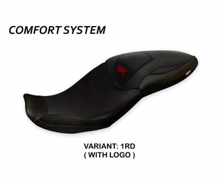BS1XR2DT-1RD-1 Housse de selle Djanet Total Black Comfort System Rouge (RD) T.I. pour BMW S 1000 XR 2020 > 2021