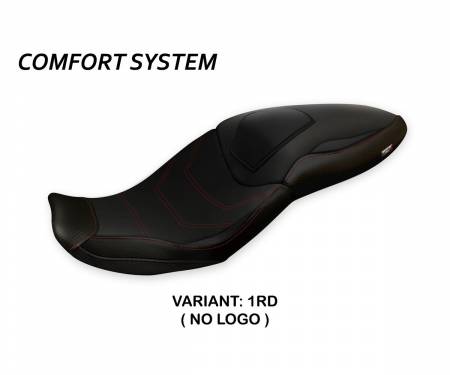 BS1XR2DT-1RD-2 Seat saddle cover Djanet Total Black Comfort System Red (RD) T.I. for BMW S 1000 XR 2020 > 2021