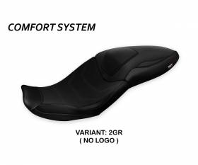 Sattelbezug Sitzbezug Djanet Total Black Comfort System Grau (GR) T.I. fur BMW S 1000 XR 2020 > 2021