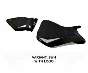 Seat saddle cover Fulda 2 Ultragrip White (WH) T.I. for BMW S 1000 R 2014 > 2020