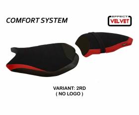 Sattelbezug Sitzbezug Cervia Velvet Comfort System Rot (RD) T.I. fur DUCATI 848 2007 > 2013