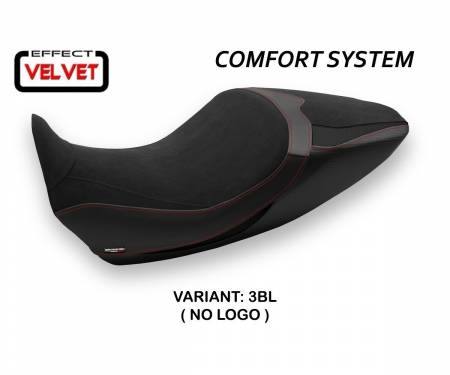 DD126S1C-3BL-4 Seat saddle cover Saranda 1 Velvet Comfort System Black (BL) T.I. for DUCATI DIAVEL 1260 2019 > 2022