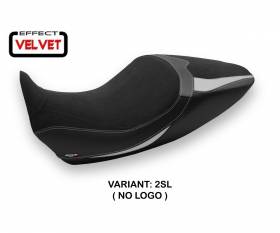 Seat saddle cover Saranda 1 Velvet Silver (SL) T.I. for DUCATI DIAVEL 1260 2019 > 2022