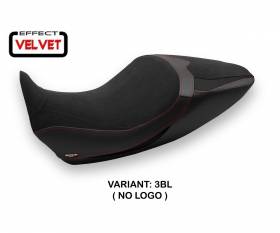 Housse de selle Saranda 1 Velvet Noir (BL) T.I. pour DUCATI DIAVEL 1260 2019 > 2022