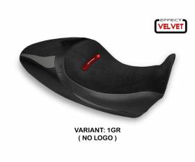 Seat saddle cover Braila 1 Velvet Gray (GR) T.I. for DUCATI DIAVEL 1260 S 2019 > 2022