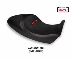 Seat saddle cover Braila 1 Velvet Black (BL) T.I. for DUCATI DIAVEL 1260 S 2019 > 2022