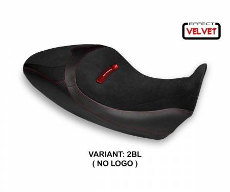DD126SB1-2BL-4 Seat saddle cover Braila 1 Velvet Black (BL) T.I. for DUCATI DIAVEL 1260 S 2019 > 2022