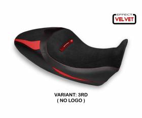 Seat saddle cover Braila 1 Velvet Red (RD) T.I. for DUCATI DIAVEL 1260 S 2019 > 2022