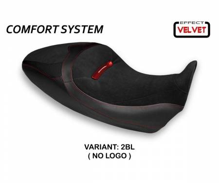 DD126SC1-2BL-4 Seat saddle cover Costanza 1 Velvet Comfort System Black (BL) T.I. for DUCATI DIAVEL 1260 S 2019 > 2022