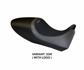 Seat saddle cover Arezzo Carbon Color Gray (GR) T.I. for DUCATI DIAVEL 2011 > 2013