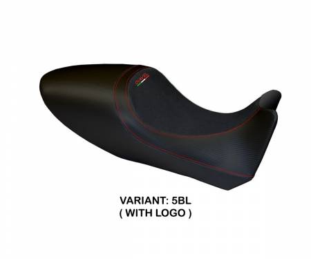 DDACC-5BL-3 Seat saddle cover Arezzo Carbon Color Black (BL) T.I. for DUCATI DIAVEL 2011 > 2013