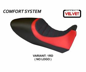 Funda Asiento Arezzo Color Velvet Comfort System Rojo (RD) T.I. para DUCATI DIAVEL 2011 > 2013