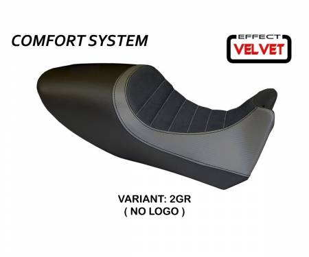 DDACVC-2GR-4 Rivestimento sella Arezzo Color Velvet Comfort System Grigio (GR) T.I. per DUCATI DIAVEL 2011 > 2013