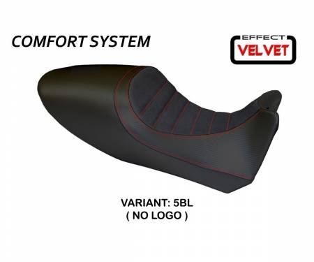 DDACVC-5BL-4 Housse de selle Arezzo Color Velvet Comfort System Noir (BL) T.I. pour DUCATI DIAVEL 2011 > 2013