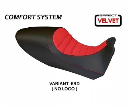 DDACVC-6RD-4 Seat saddle cover Arezzo Color Velvet Comfort System Red (RD) T.I. for DUCATI DIAVEL 2011 > 2013