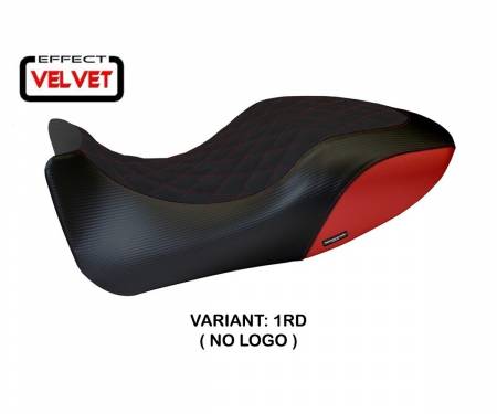 DDAVV-1RD-6 Sattelbezug Sitzbezug Viano 1 Velvet Rot (RD) T.I. fur DUCATI DIAVEL 2011 > 2013