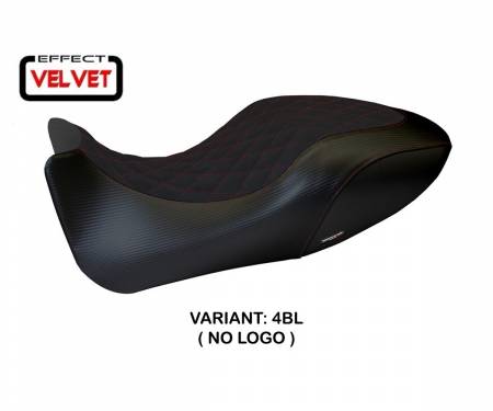 DDAVV-4BL-6 Housse de selle Viano 1 Velvet Noir (BL) T.I. pour DUCATI DIAVEL 2011 > 2013