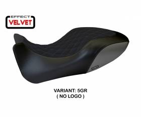 Seat saddle cover Viano 1 Velvet Gray (GR) T.I. for DUCATI DIAVEL 2011 > 2013