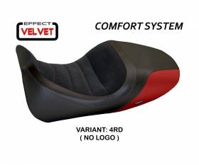 Seat saddle cover Imola 1 Velvet Comfort System Red (RD) T.I. for DUCATI DIAVEL 2014 > 2018