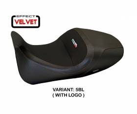 Seat saddle cover Imola 1 Velvet Black (BL) T.I. for DUCATI DIAVEL 2014 > 2018