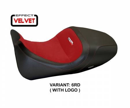 DDI1-6RD-4 Seat saddle cover Imola 1 Velvet Red (RD) T.I. for DUCATI DIAVEL 2014 > 2018