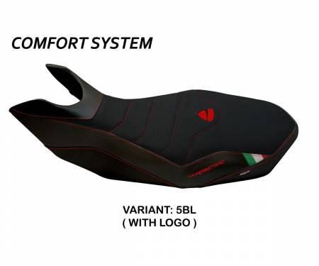 DH711M2-5BL-7 Seat saddle cover Medea 2 Comfort System Black (BL) T.I. for DUCATI HYPERMOTARD 796 2007 > 2012
