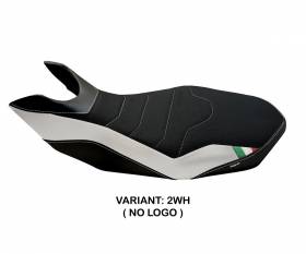 Seat saddle cover Ribe 2 Ultragrip White (WH) T.I. for DUCATI HYPERMOTARD 1100/EVO 2007 > 2012