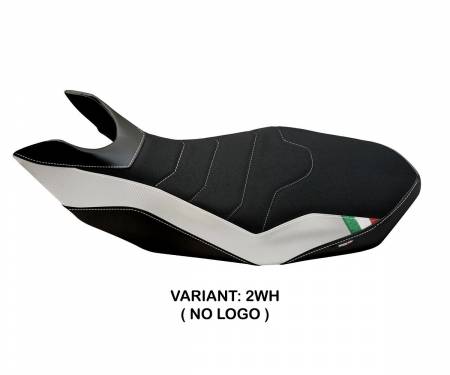 DH711R2-2WH-6 Seat saddle cover Ribe 2 Ultragrip White (WH) T.I. for DUCATI HYPERMOTARD 1100/EVO 2007 > 2012