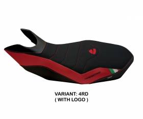 Seat saddle cover Ribe 2 Ultragrip Red (RD) T.I. for DUCATI HYPERMOTARD 796 2007 > 2012