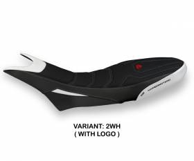 Seat saddle cover Luna 1 Ultragrip White (WH) T.I. for DUCATI HYPERMOTARD 950 2019 > 2024