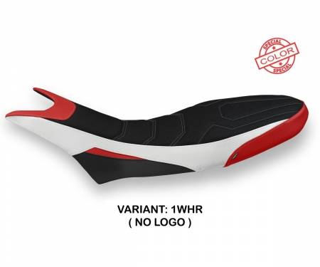 DH95LS-1WHR-4 Seat saddle cover Luna Special Color Ultragrip White - Red (WHR) T.I. for DUCATI HYPERMOTARD 950 2019 > 2024