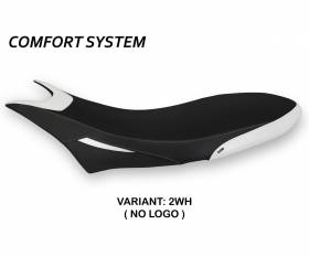 Seat saddle cover Orlando 1 Comfort System White (WH) T.I. for DUCATI HYPERMOTARD 950 2019 > 2024
