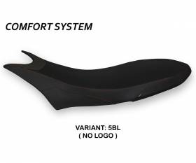 Housse de selle Orlando 1 Comfort System Noir (BL) T.I. pour DUCATI HYPERMOTARD 950 2019 > 2024