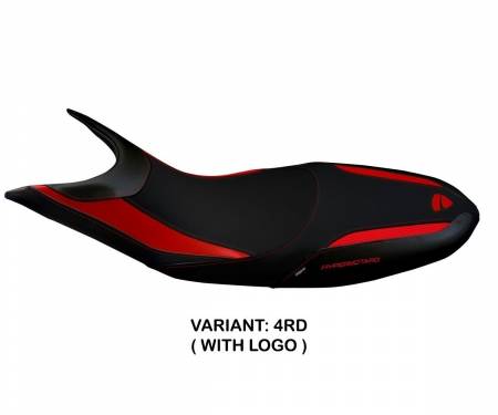 DH98S1-4RD-1 Seat saddle cover Scicli 1 Red (RD) T.I. for DUCATI HYPERMOTARD 821 / 939 2013 > 2018