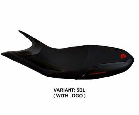 Seat saddle cover Scicli 1 Black (BL) T.I. for DUCATI HYPERMOTARD 821 / 939 2013 > 2018