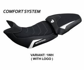 Rivestimento sella Jazan Comfort System Bianco (WH) T.I. per DUCATI MULTISTRADA 1260 2015 > 2020