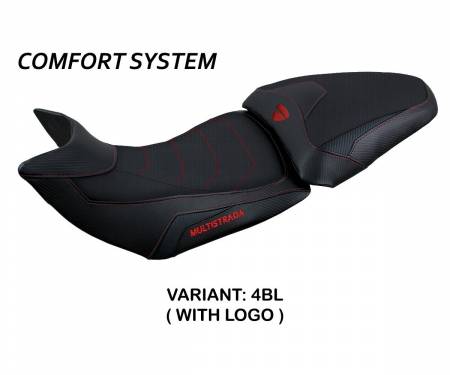 DM1215JC-4BL-1 Seat saddle cover Jazan Comfort System Black (BL) T.I. for DUCATI MULTISTRADA 1200 2015 > 2020