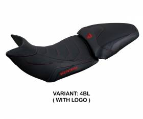 Seat saddle cover Jazan Ultragrip Black (BL) T.I. for DUCATI MULTISTRADA 1200 2015 > 2020