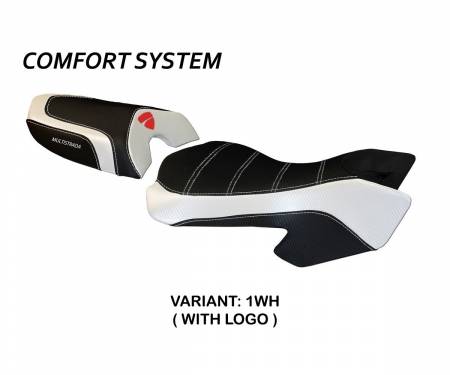 DM39SCC-1WH-5 Seat saddle cover Sciacca Color Comfort System White (WH) T.I. for DUCATI MULTISTRADA 1000 2003 > 2009