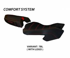 Funda Asiento Sciacca Color Comfort System Negro (BL) T.I. para DUCATI MULTISTRADA 620 2003 > 2009