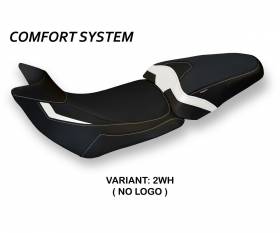 Sattelbezug Sitzbezug Patna 2 Comfort System Weiss (WH) T.I. fur DUCATI MULTISTRADA 1260 2015 > 2020
