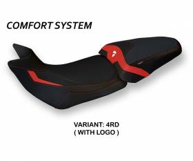 Sattelbezug Sitzbezug Patna 2 Comfort System Rot (RD) T.I. fur DUCATI MULTISTRADA 1260 2015 > 2020