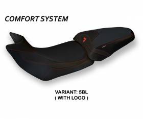Housse de selle Patna 2 Comfort System Noir (BL) T.I. pour DUCATI MULTISTRADA 1260 2015 > 2020