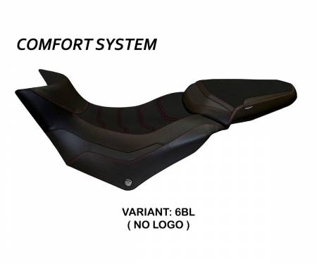 DML9P1C-6BL-4 Seat saddle cover Praga 1 Comfort System Black (BL) T.I. for DUCATI MULTISTRADA 950 2017 > 2021